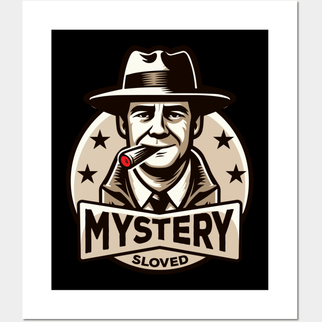 Spy Detective Mystery design Wall Art by GrafiqueDynasty